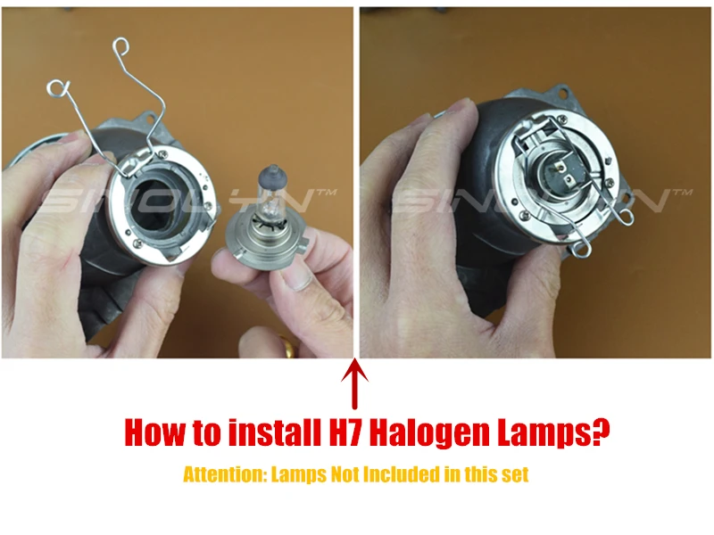 SINOLYN 3,0 ''Q5 H7 D2S HID ксенон/Галоген/светодиодный биксеноновый объектив проектора LHD RHD для стайлинга автомобилей налобный фонарь