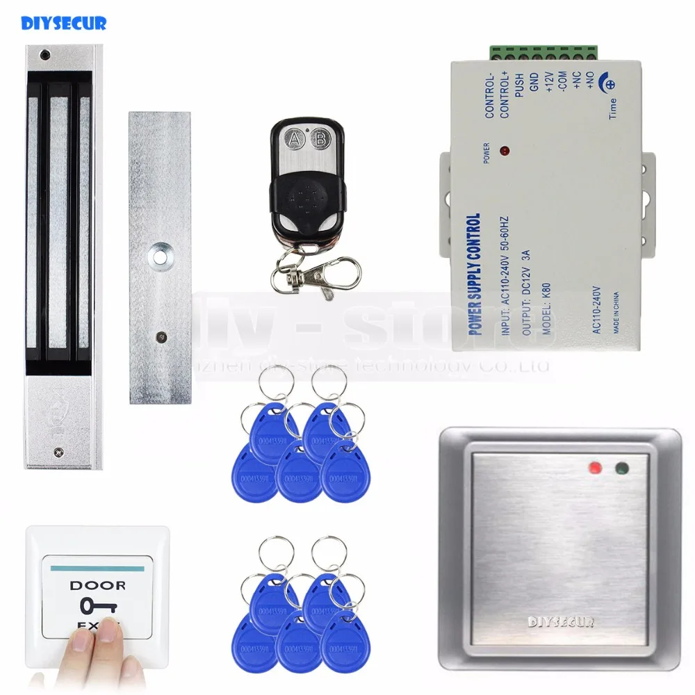 Набор для управления доступом с RFID клавиатурой DIYSECUR + Магнитный Замок 280 кг