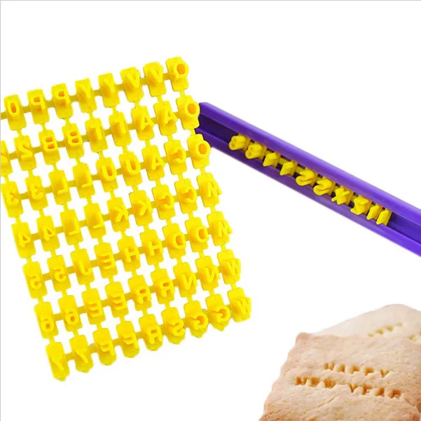 Алфавит цифры буквы Impress Set печенье бисквит резак торт помадка сделай сам форма