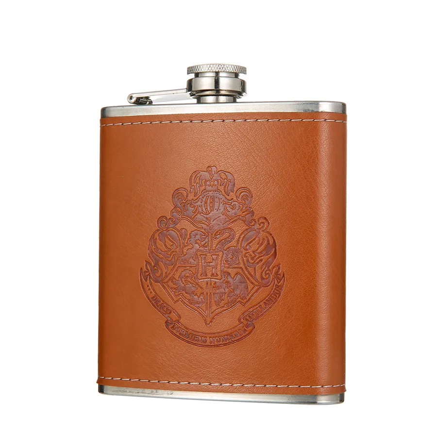 1pc Brown Magic BIUBIUTUA 7 унций роскошный из нержавеющей стали спирт хип набор фляг бутылка виски кожа кувшин вино подарок фляга набор мини-колба для мужчин - Цвет: 1pc Brown Magic