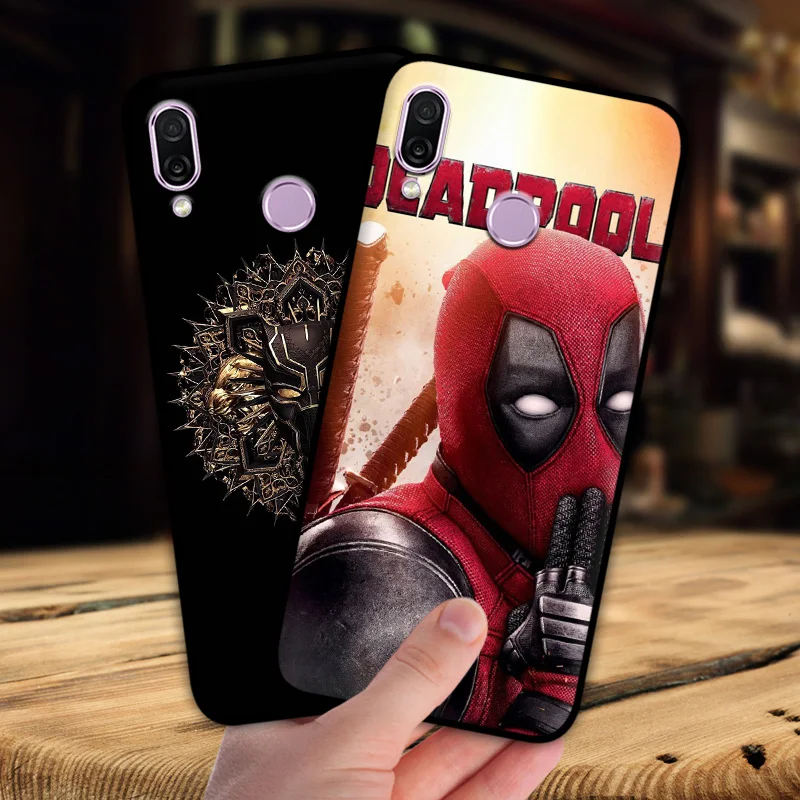 Mosirui чехол для Huawei Honor Play Marvel hero Дэдпул Человек-паук Черная пантера Халк