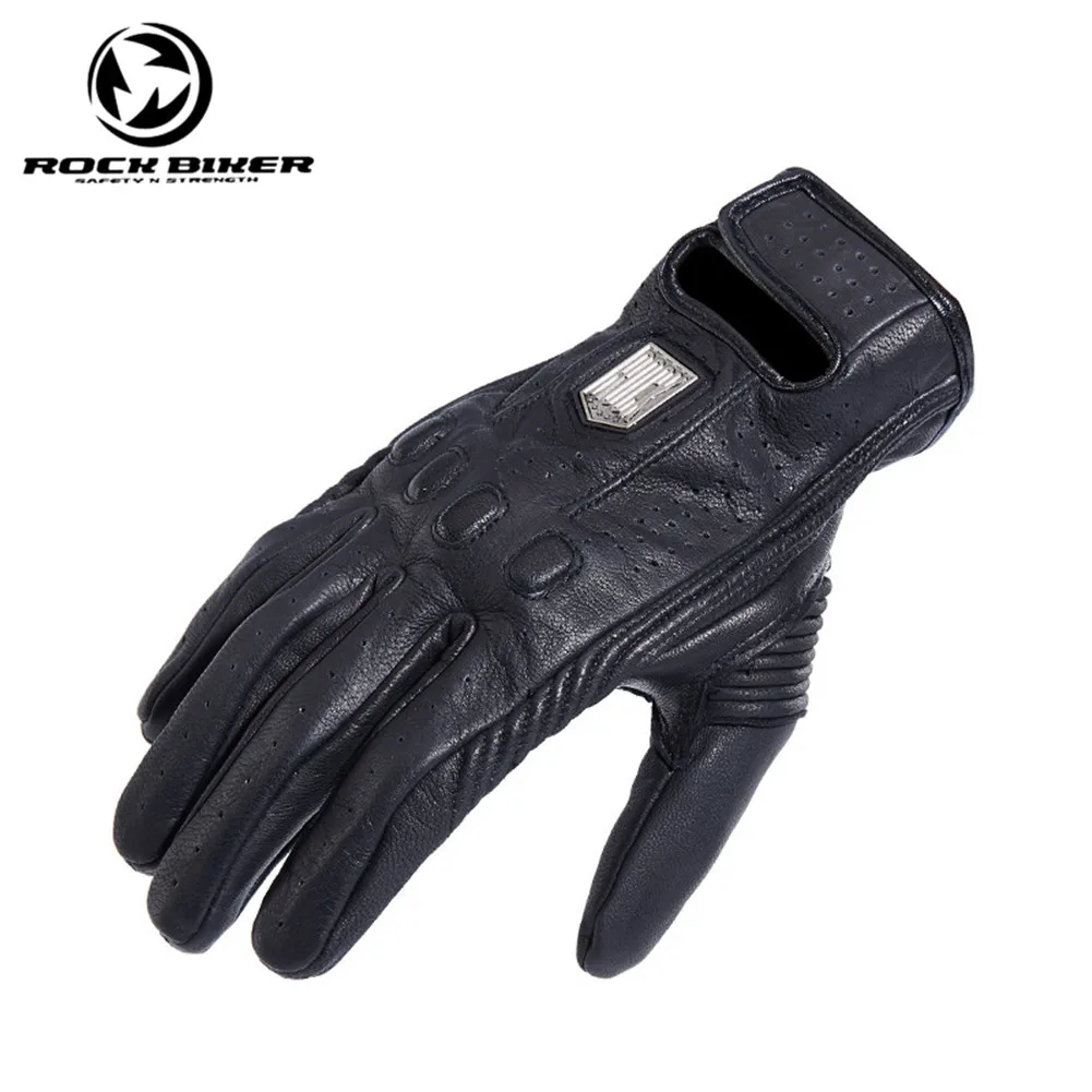Rock Biker винтажные Мотоциклетные Перчатки Chopper кожаные Круизер мужские полный