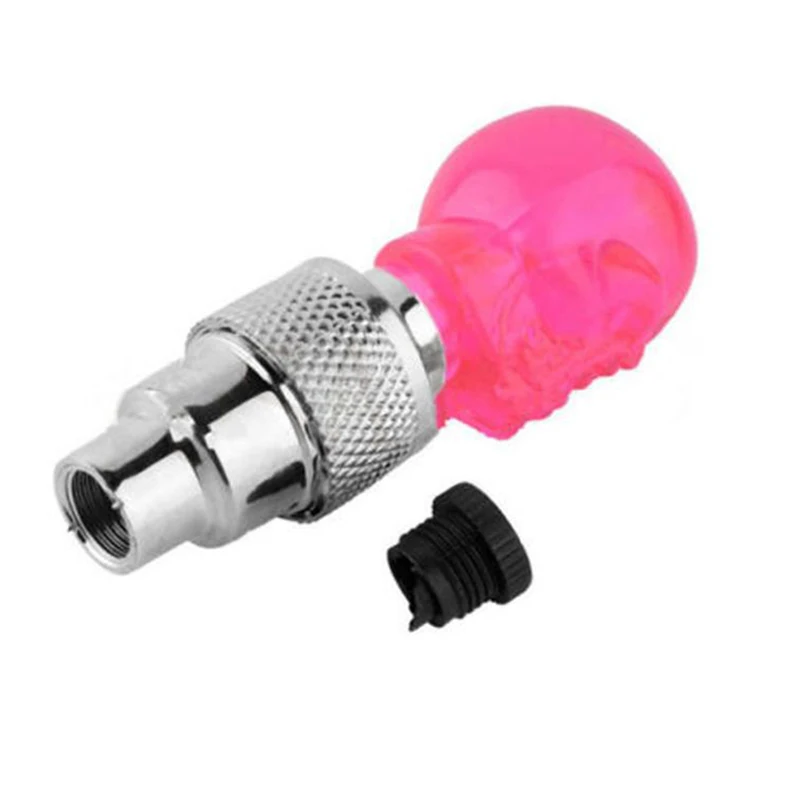 2 шт. Светодиодная лампа в форме черепа колпачок клапана на колесе шины для