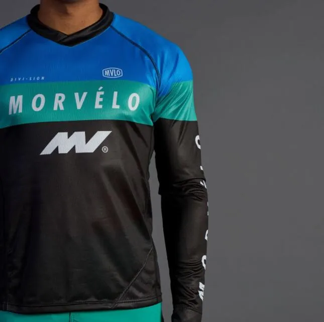 2018 Мужская футболка с длинным рукавом Morvelo MTB для мотокросса DH MX Джерси езды на