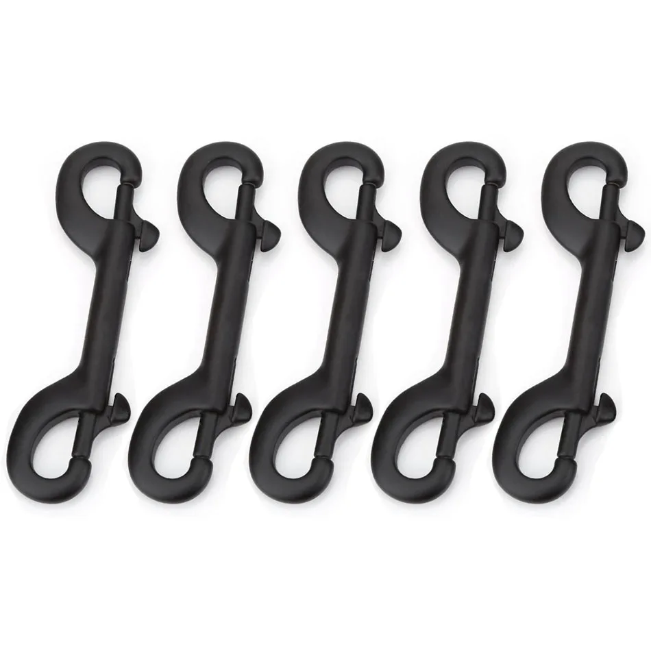 

5pcs Durable 316 Stainless Steel 100mm Double Ended Clip Hook Bolt Snap Scuba Diving Buckle Diving Kayak Paddle Leash Accessorie