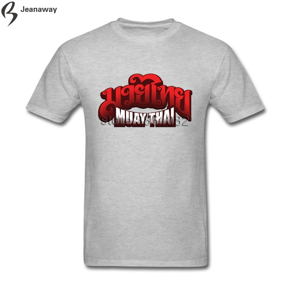 Для мужчин футболка 2018 Новое поступление Муай Тай простая короткий рукав Crewneck