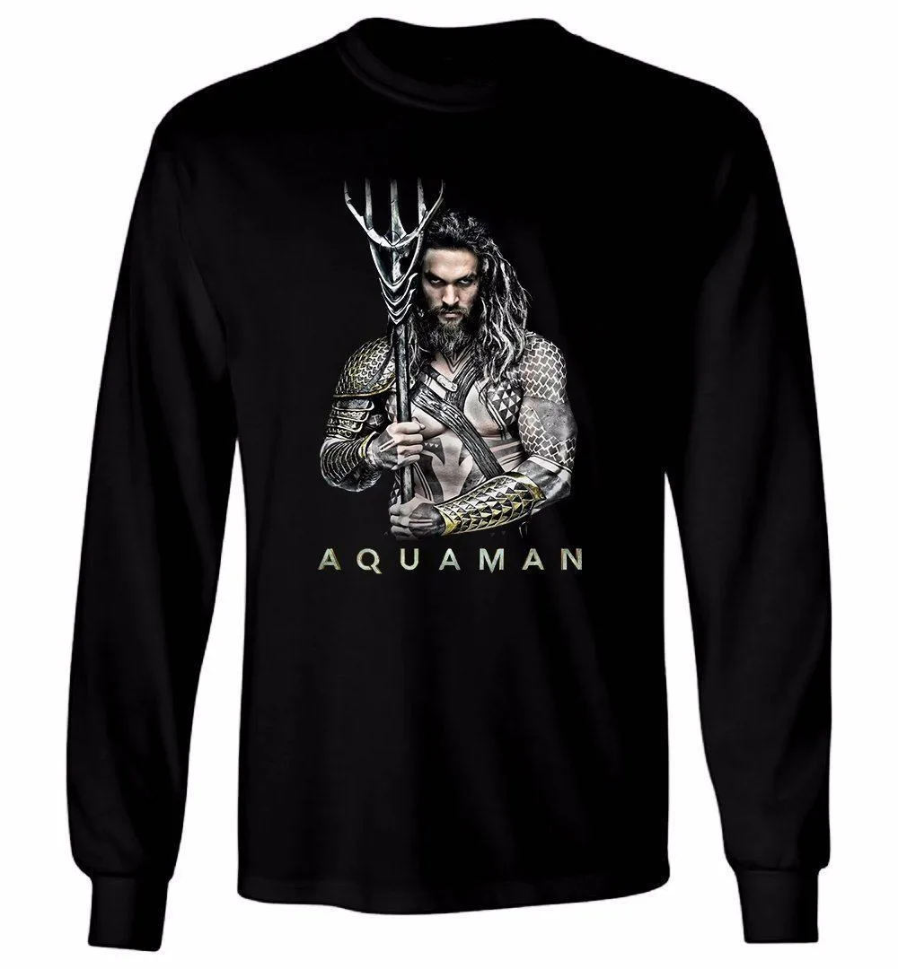 Aquaman Футболка Джейсон Момоа американские комиксы фильмы Мужская футболка с