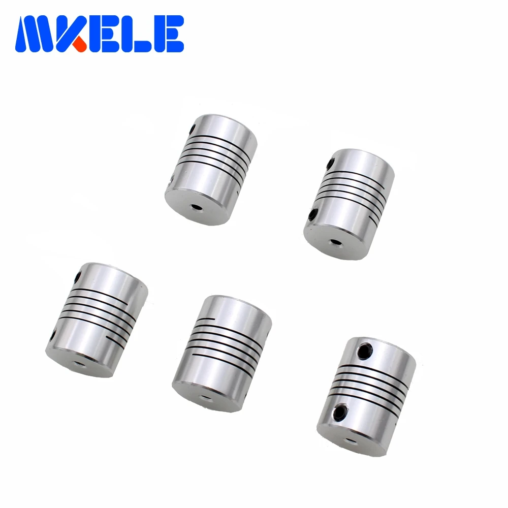 5 шт. алюминиевый шаговый двигатель гибкий вал Соединительная муфта кодеры