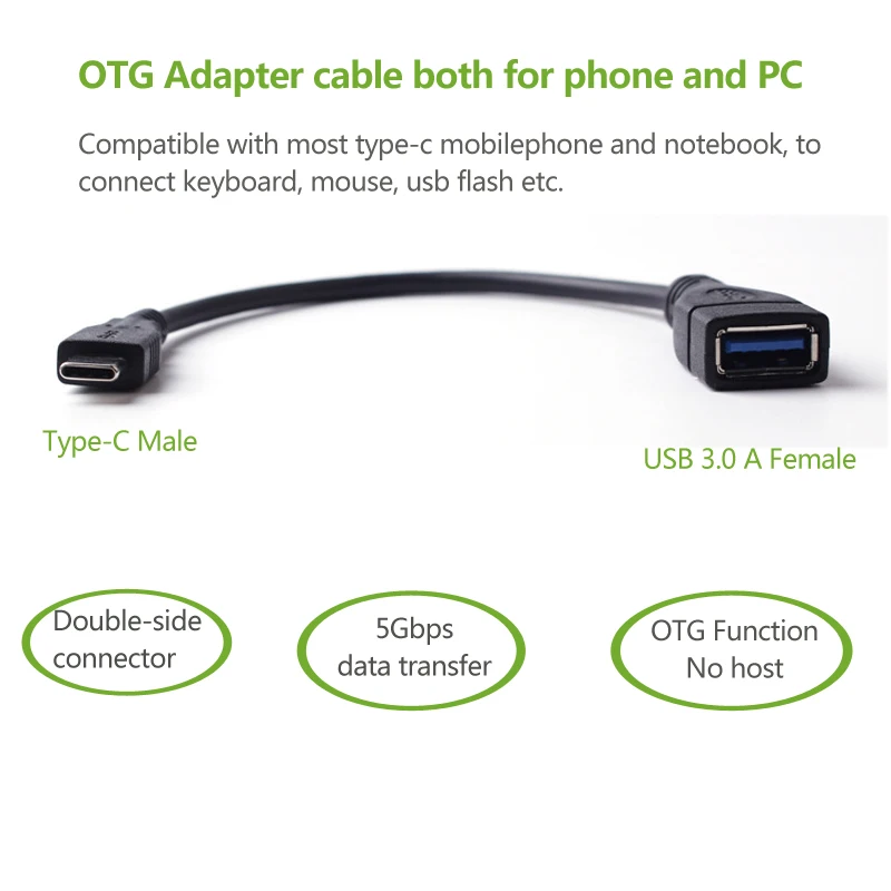 Кабель-адаптер с USB 3 1 Type C на USB3.0 OTG конвертер для Xiaomi 4C mi5 Nexus 5X 6 P Huawei P9 Letv Max |