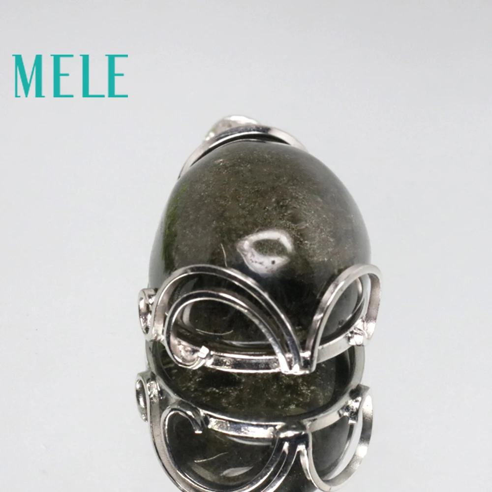 MELE natural green ghost phantom garden crystal pendants for women and man 20X33mm water drop good pervious Anti fatigue | Украшения и