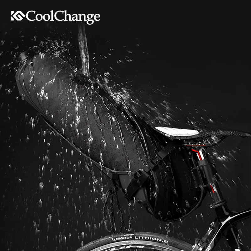 Складная Водонепроницаемая велосипедная сумка CoolChange 20L большой вместимости