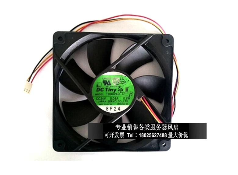 

Original servo TUDC24servo D4S DC24V 0.04A 0.9W 12025 120 * 120 * 25mm 12cm three-line server fans