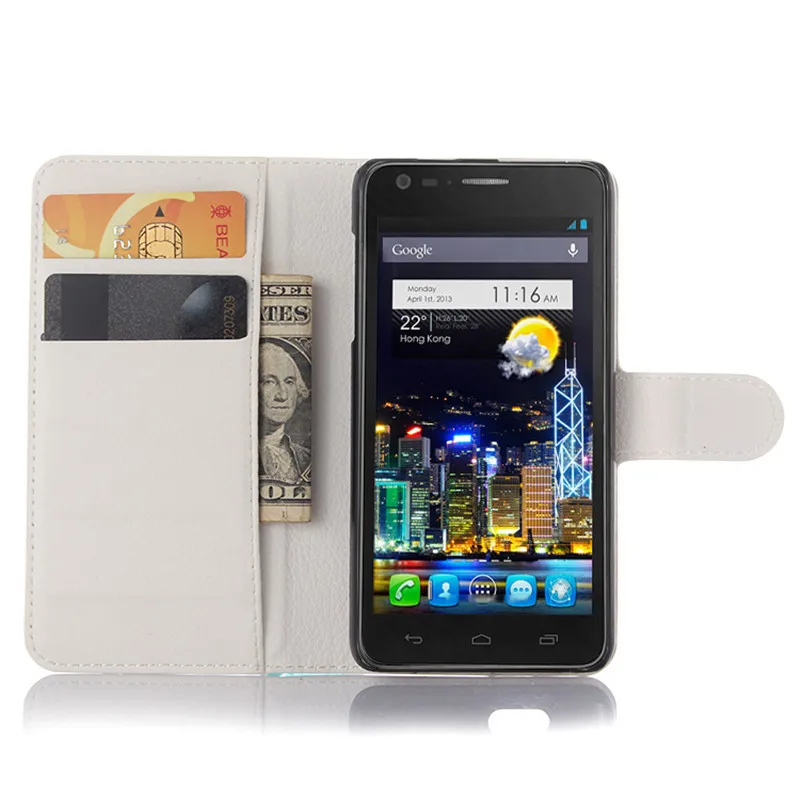 Красочные высокое качество Бумажник кожаный чехол для Alcatel Idol ultra OT6033 Флип |