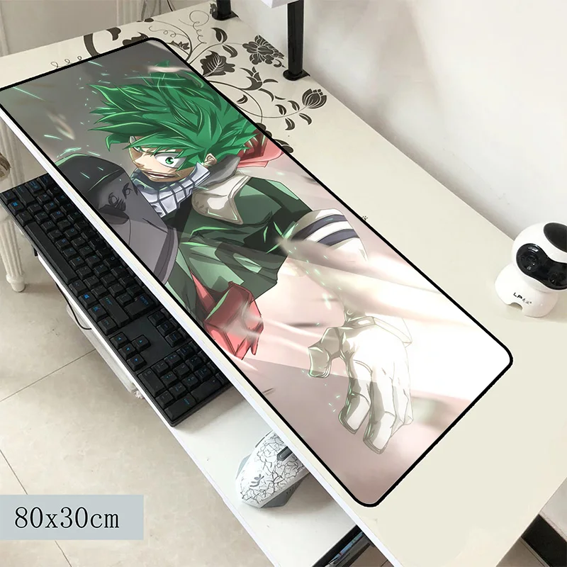 Коврик для мыши my hero academic 800x300x2 мм красивый компьютерный коврик игровые