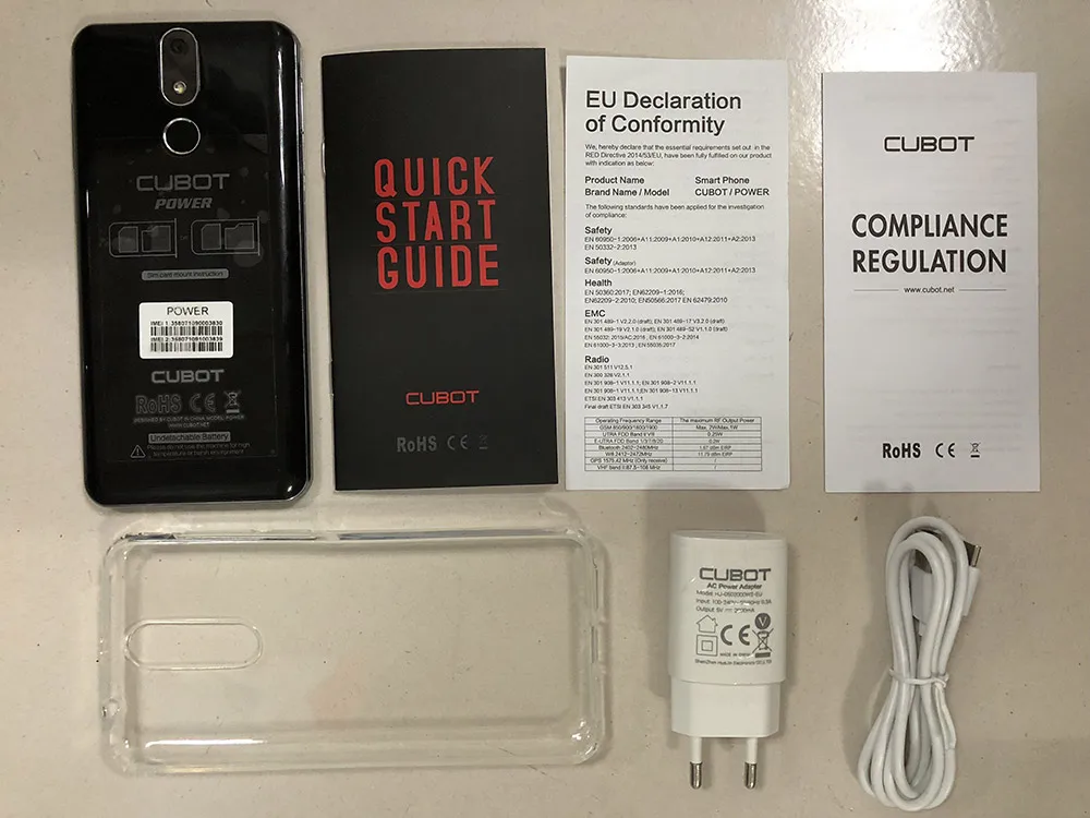 Free Case Cubot Power MTK P23 MTK6763T Octa Core Mobile Phone 5.99 Inch FHD+ 6GB+128GB 20MP Dual Camera Android 8.1 Fingerprint | Мобильные