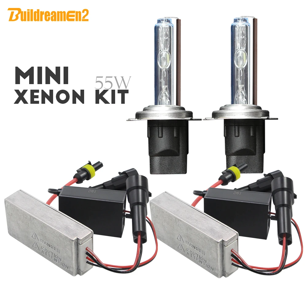 Buildreamen2 55W H1 H3 H7 H8 H11 881 9005 HB3 9006 9012 HID ксеноновый комплект переменного тока тонкая