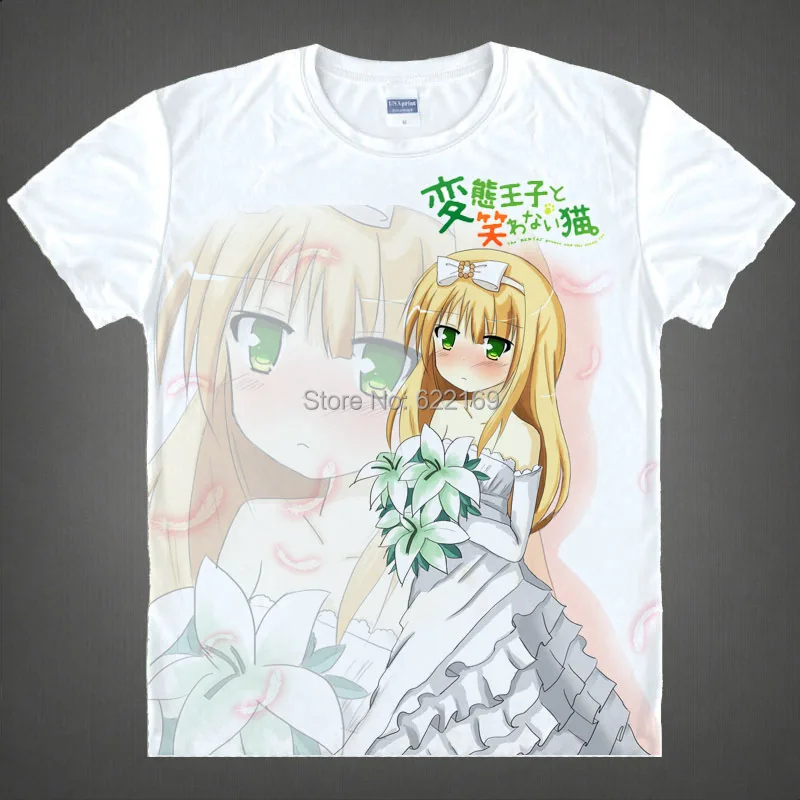 Хентай принц Стоуни Кот Azusa Azuki футболка Костюмы для косплея Для мужчин из