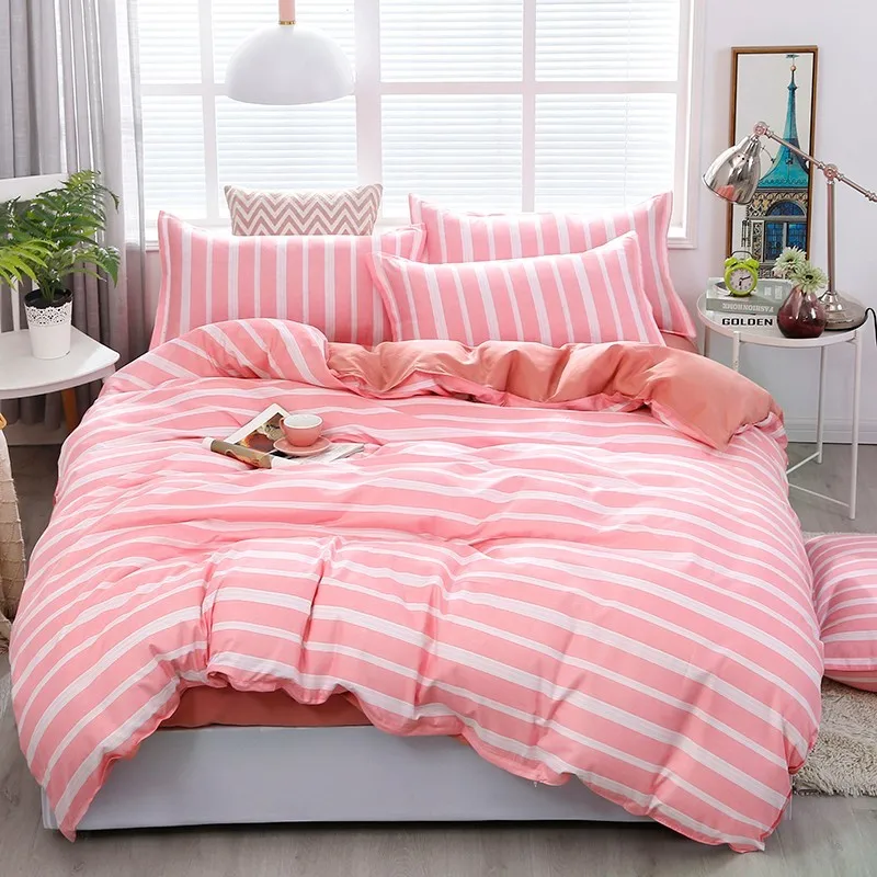 Solstice Cartoon Pink Crown Style Children/kid Bed Linen Duvet Cover Sheet Pillowcase Linens Bedclothes 3/4pcs Set | Дом и сад