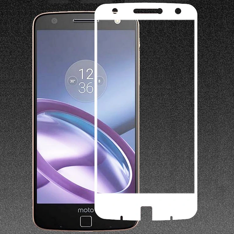 3D закаленное стекло для Motorola Moto Z Force Полное покрытие экрана Взрывозащищенная