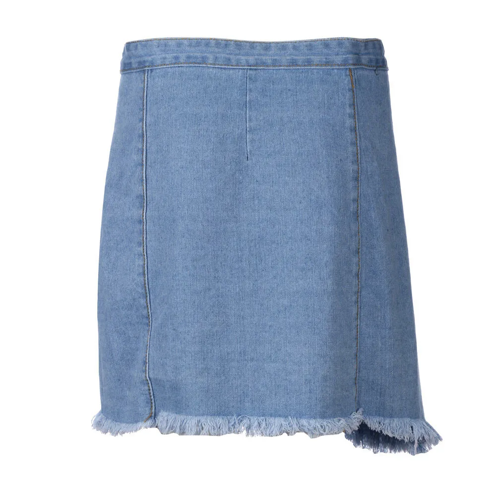 Новые jupe femme летние женские юбки ковбойские мини с высокой талией короткие