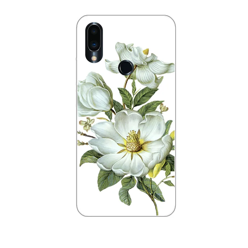 Meizu note 9 чехол кремния яркая Цветочная живопись мягкая ТПУ задняя крышка для note9
