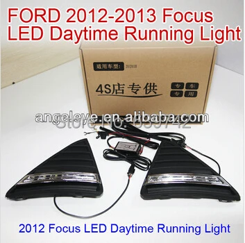 Для 2012-2013 год для Ford Focus 3 светодиодный DRL Противотуманные фары Дневные | Фары в сборе -2028061666