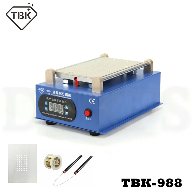 TBK-988 110 В/220 В 7 дюймов отделяющий сенсорный ЖК-экран сепаратор машина для ремонта мобильных телефонов со встроенным вакуумным насосом
