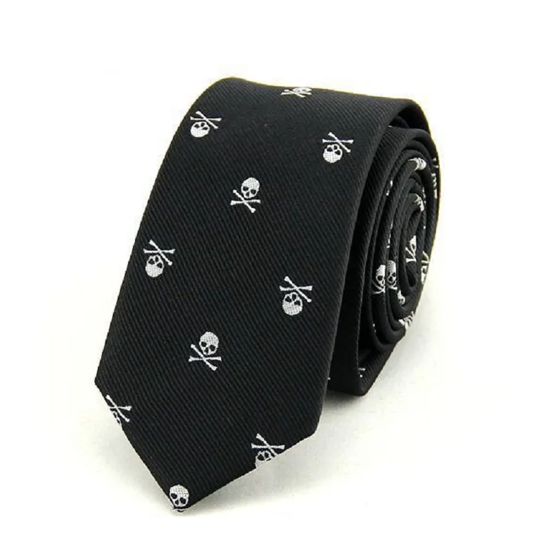 

men's tie skinny 6cm necktie bow tie cartoon skull wedding casual polyester butterfly 1200 thick business red black blue purple