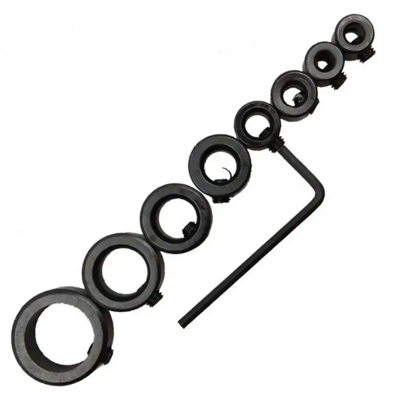 8 шт. инструменты для деревообработки сверла глубина стоп-воротники кольцо