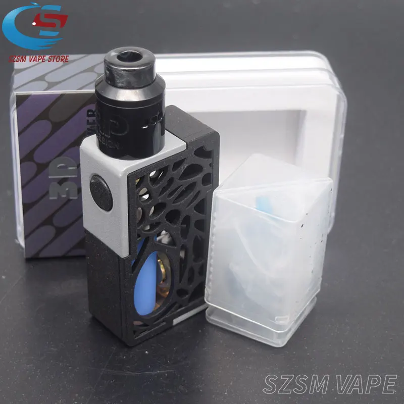 Fogger xbox Mechanical Squonk Box mod с QP KALI V2 RDA kit 8 мл силиконовая бутылка 18650 20700 батарея Автоматическая регулировка Vape Mod