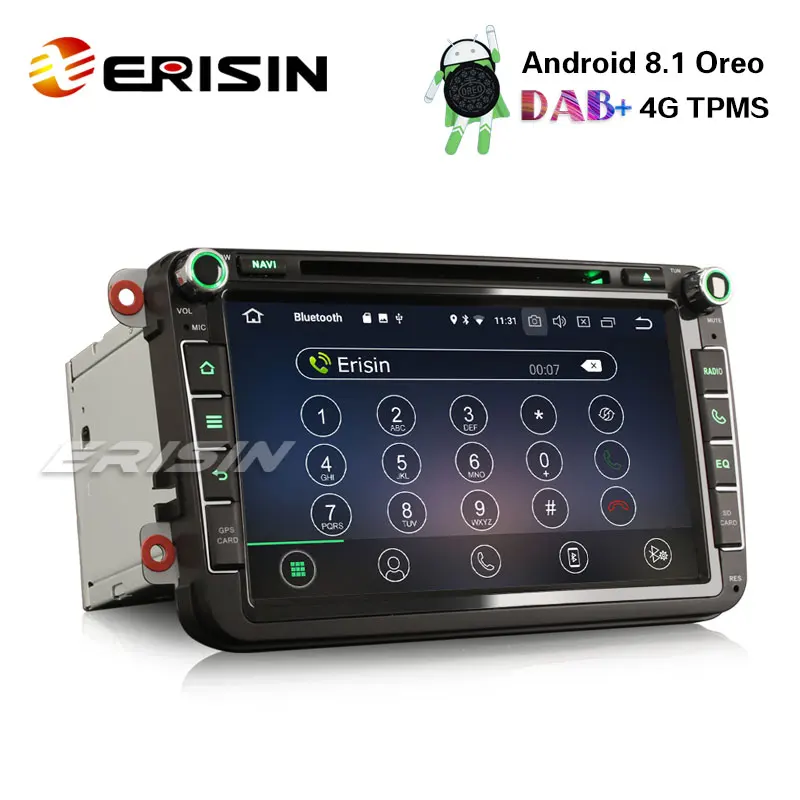Erisin ES3985V 8 &quotDAB + Android 1 автомобильный стерео gps для VW Golf Passat Tiguan Polo Jetta Sat Nav