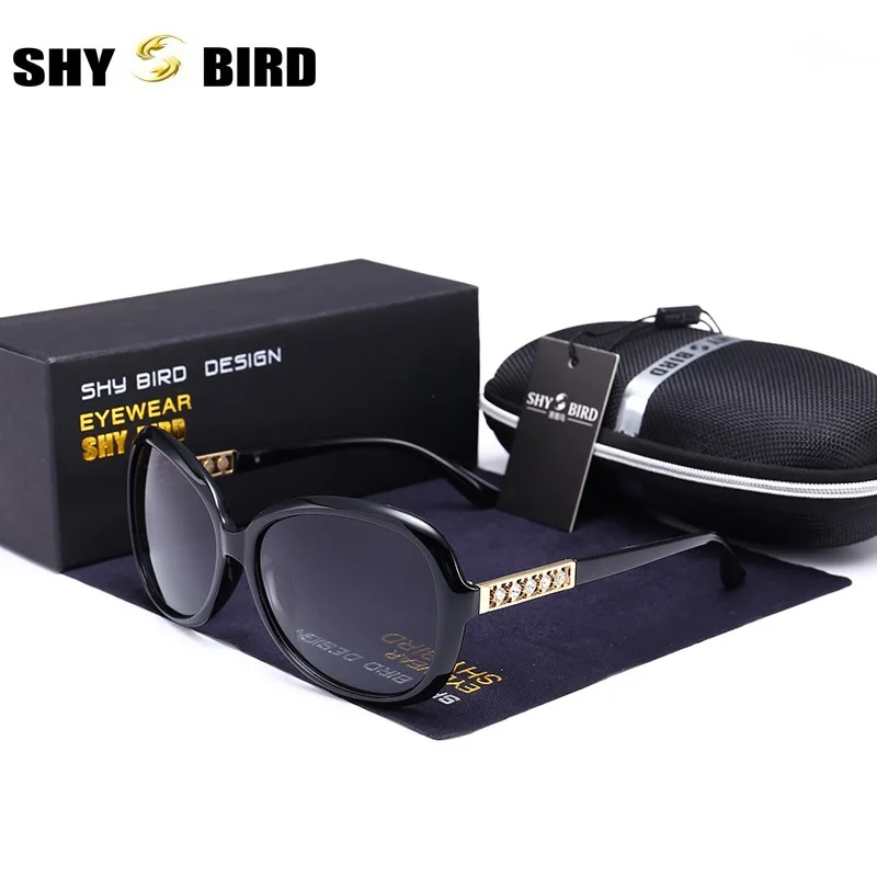 Женские солнцезащитные очки со стразами SHYBIRD классические брендовые