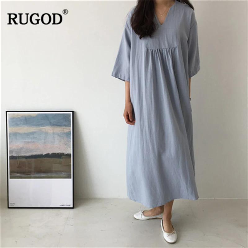 Женское платье с треугольным вырезом RUGOD повседневное облегающее прямого