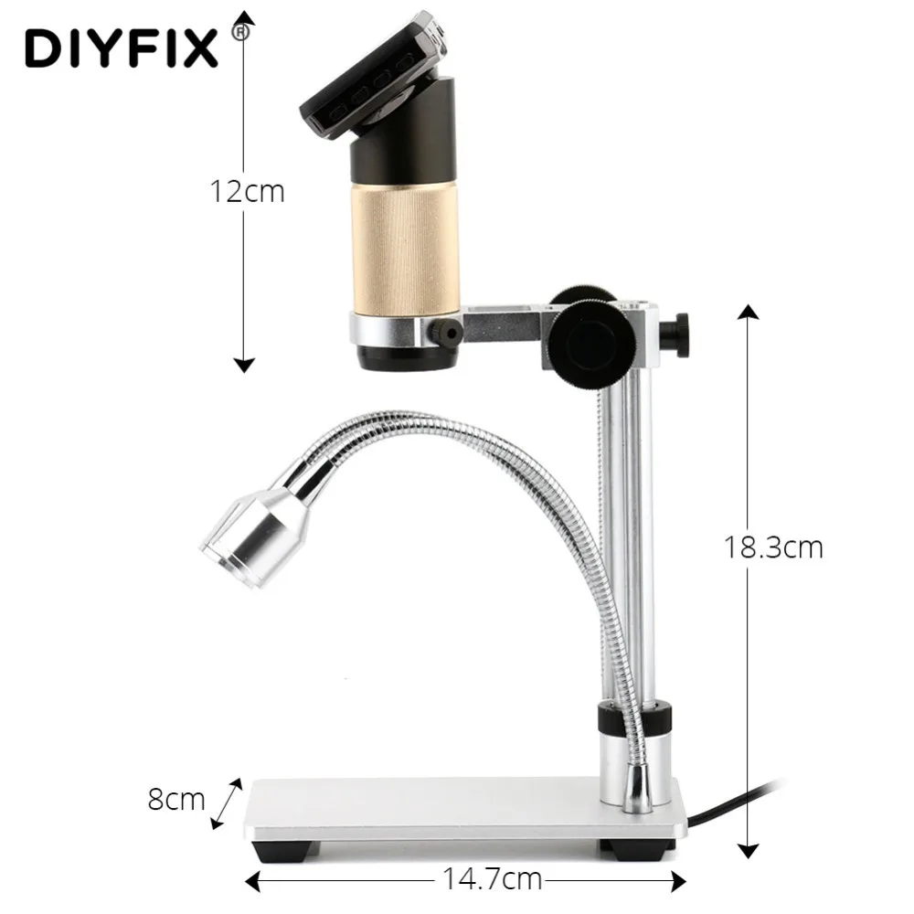 DIYFIX 10 300X USB микроскоп HDMI с объективом длинного расстояния Автомобильный цифровой
