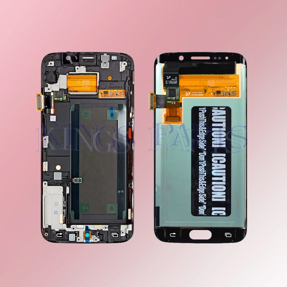 Оригинальный качественный ЖК-дисплей для samsung Supre Amoled Galaxy S6 Edge G925F ЖК-экран с