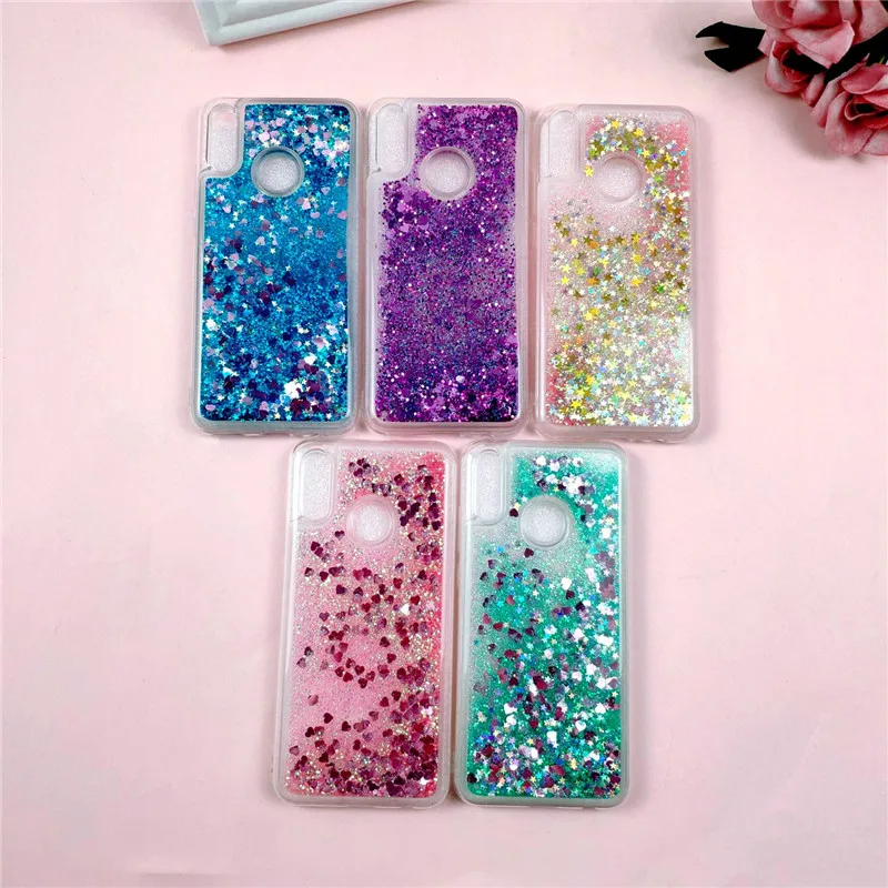 Huawei P Smart чехол, блестящий чехол для Coque huawei P Smart Plus PSmart, Жидкостная динамика, мягкий силиконовый чехол для телефона s