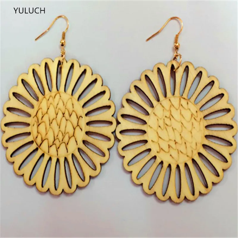 

bear design wood jewelry earring personality hollow latest african wood earrings jewelry pair 2016 good quality new design