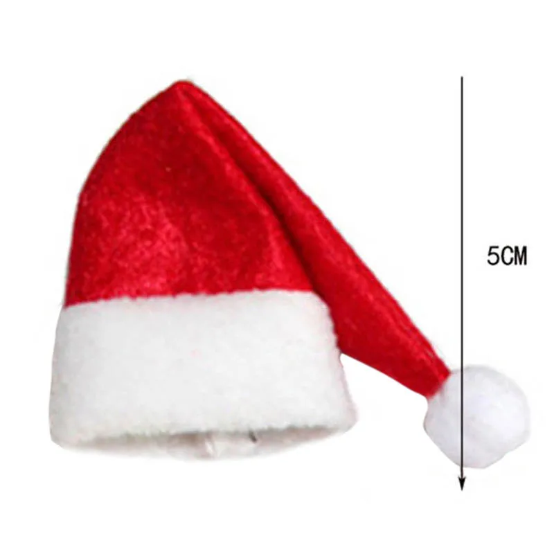 Hot Christmas Decoration For Home Red Wine Bottle Santa Claus Covers Clothes With Hats enfeites de natal | Дом и сад