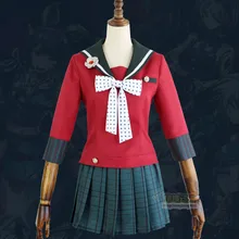 Danganronpa V3 харукава Маки косплей костюм любой размер харукава Маки парик