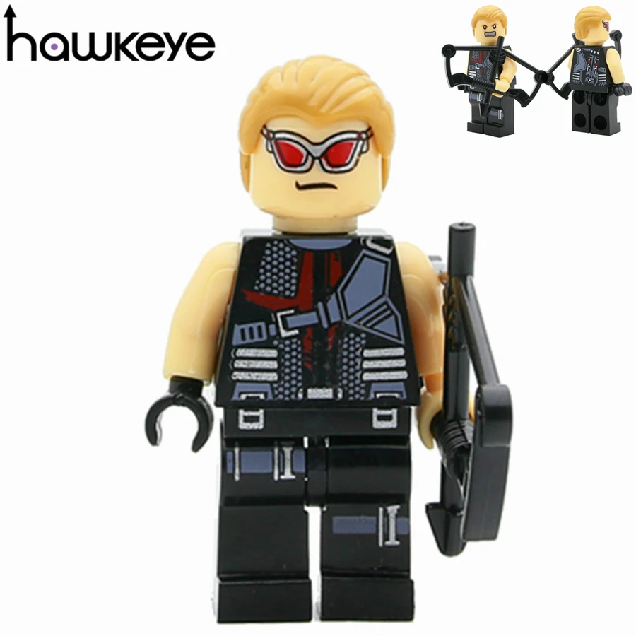 SingleSale 1 шт. Hawkeye Clint Barton minifig Marvel Супер Герои Мстители сборные строительные блоки