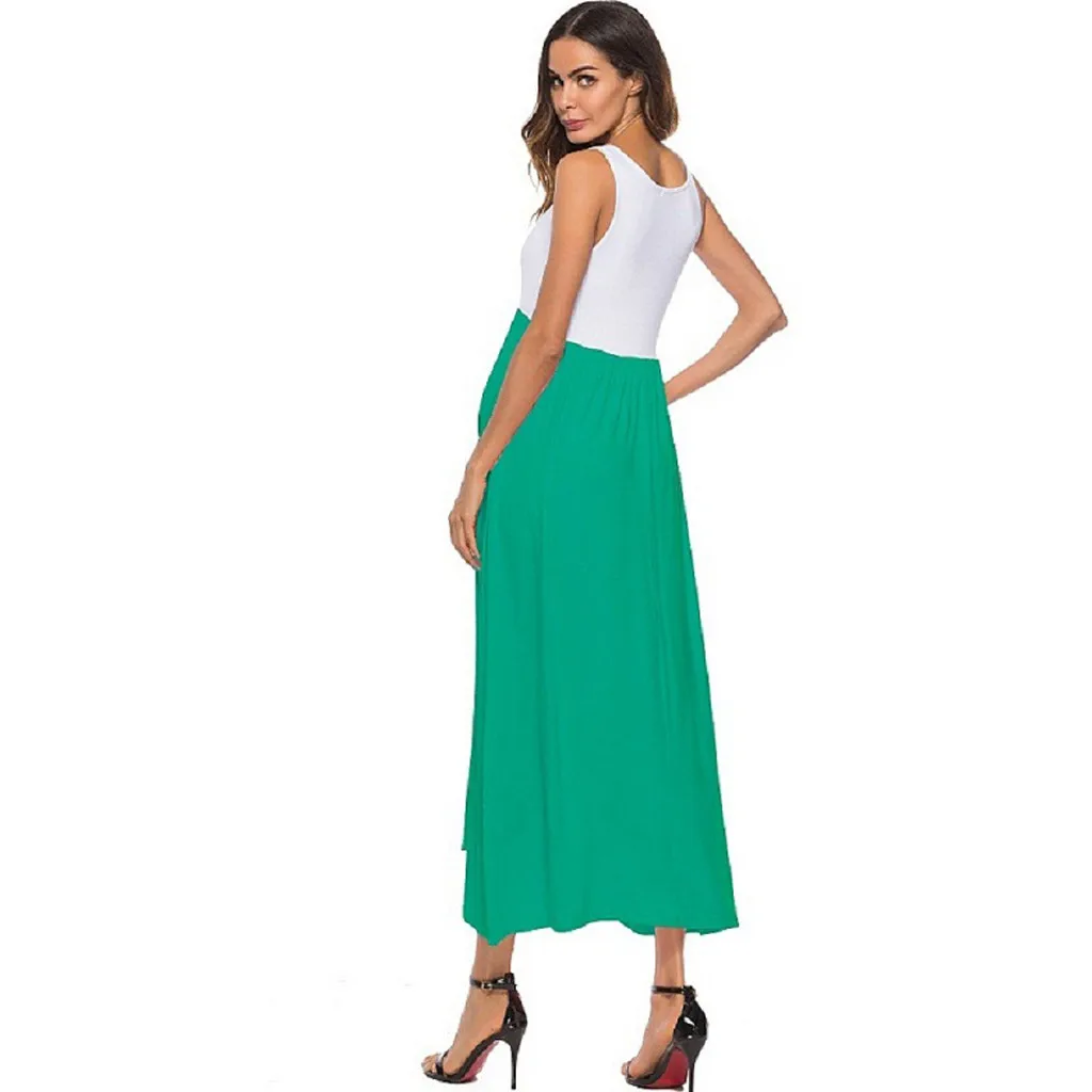 Женское платье для беременных SAGACE летнее пляжное без рукавов хлопковое льняное |