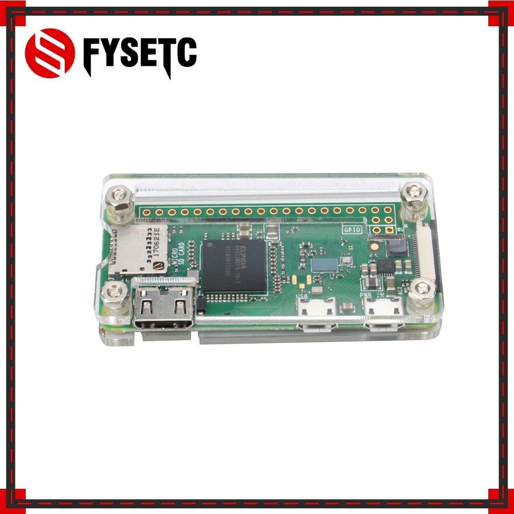 Прозрачный акриловый чехол для Raspberry Pi Zero W совместимый с 0|Аксессуары