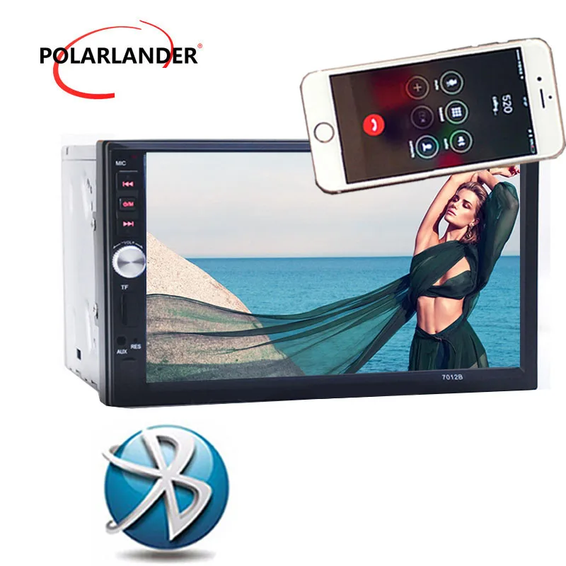 Car Radio 2 Din 7 Inch Bluetooth MP5 Autoradio Multimedia Player Touch Screen Mirror Link Auto Audio Stereo TF USB FM | Автомобили и