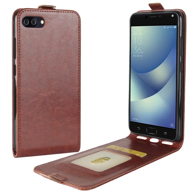 Роскошный кожаный чехол для Asus Zenfone 4 Max Pro ZC554KL откидной Чехол защитные аксессуары