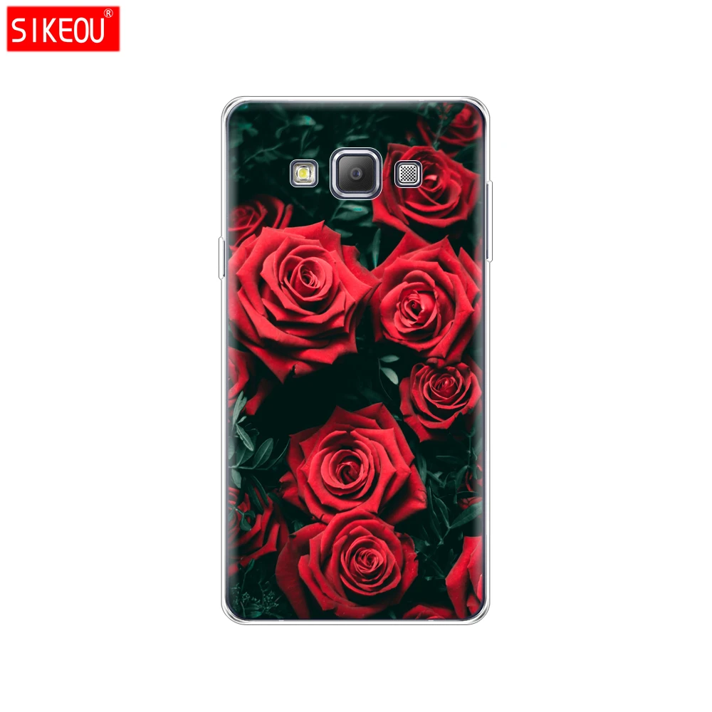 61817 Силиконовый чехол для Samsung Galaxy A3 A3 A5 A7 A500 A510 A520 A300 A310 A320 A700 A710 A720 и изображениями красочного цветка розы пиона - Цвет: 61817