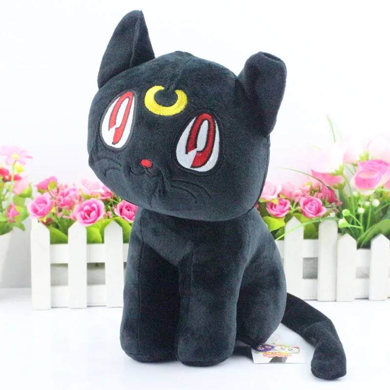 Кошка Luna плюшевая 3 шт./лот 30 см японское аниме мультяшная игрушка животное кукла