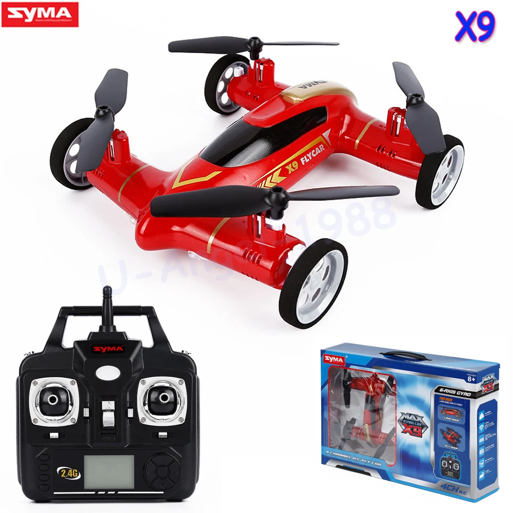 Syma X9 Fly Car 2 4 г 4CH удаленного Управление RC Quadcopter вертолет Drone Land/небо Функция в 1 НЛО VS