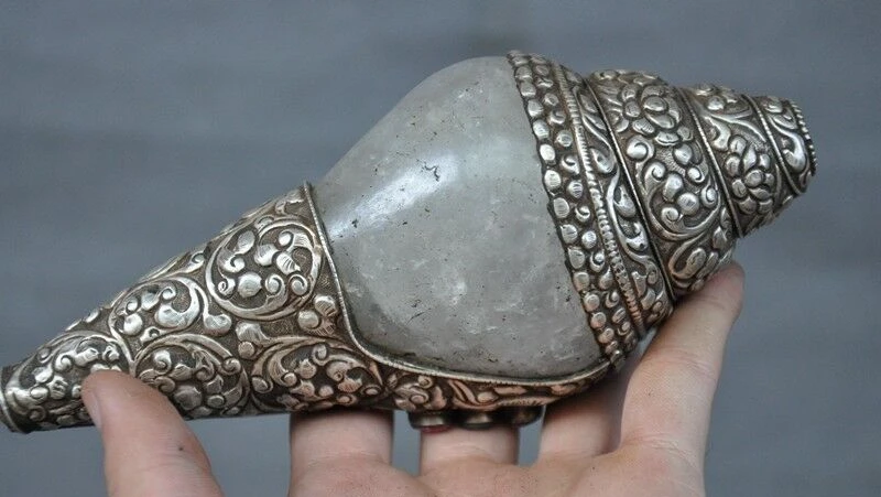 6 &quotТибетский Кристалл инкрустация тибетский серебряный драгоценный камень