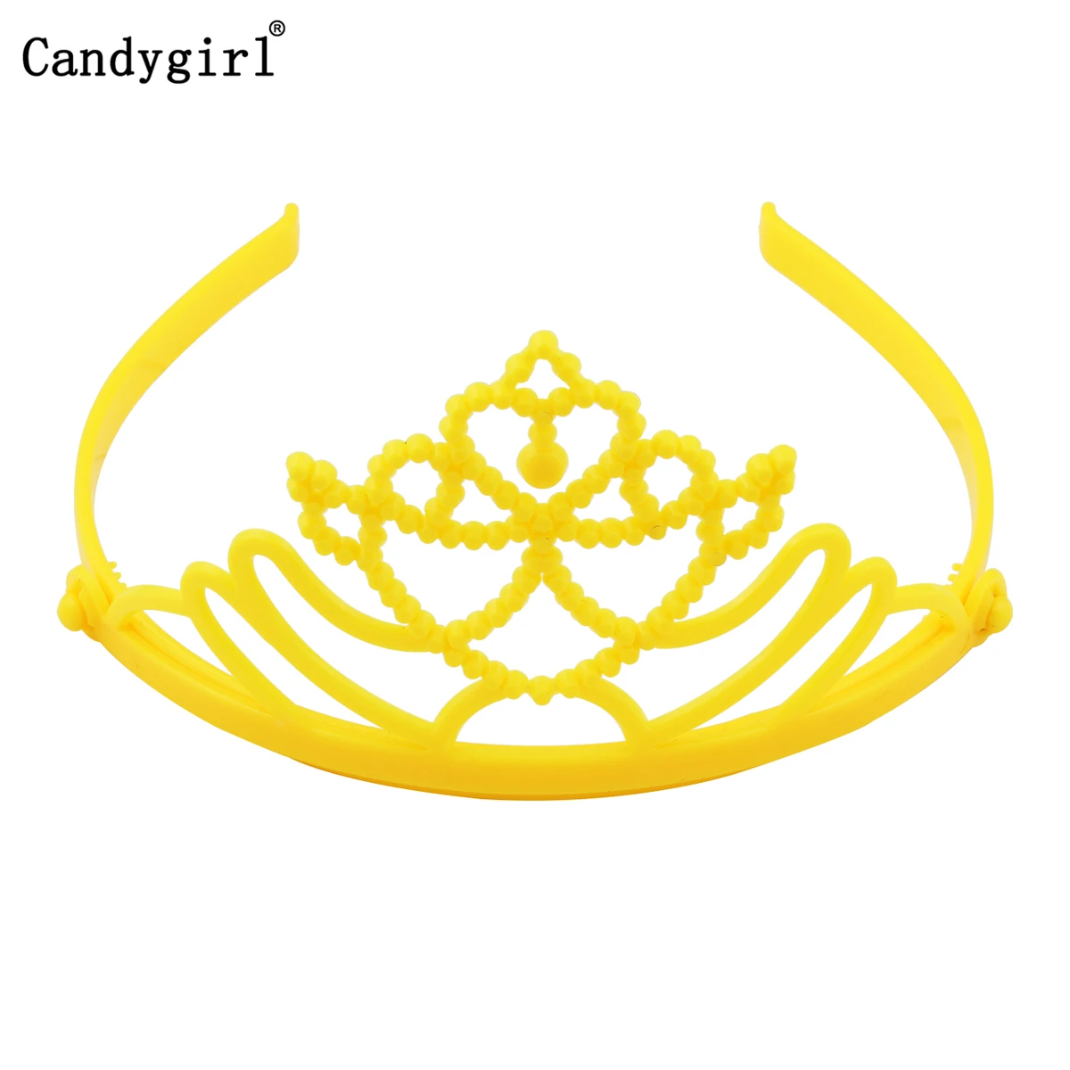 6 шт. Candygirl пластиковая повязка-корона для маленьких девочек Детская тиара обруч для волос аксессуары, лента для волос головной убор DIY