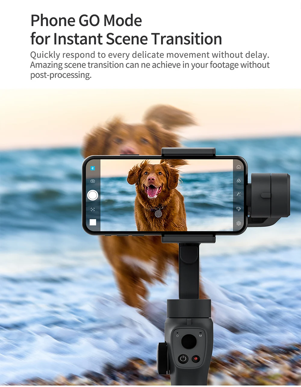 Захват funsnap 2 3-осевой ручной шарнирный стабилизатор для камеры GoPro с масштабированием режим колеса для iPhone XS XR X 8 плюс 8 7P экшн Камера